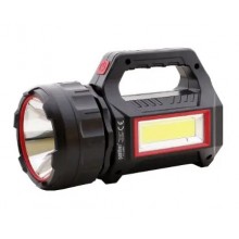Фонарь-прожектор аккумуляторный Panther PT-8895  LED с боковой подсветкой  Черный  (V 1986)