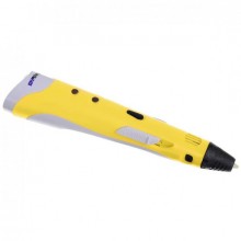 3Д ручка Smart 3D pen-2 с LCD дисплеем Рисование пластиком Желтая  (492 V)