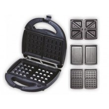 ГРИЛЬ 3в1 Grant Сендвичница Гриль Вафельница 800W с сменными панелями Black (541 V)