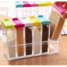Набор для специй Seasoning six piece set 6 баночек в подставке Кухонный органайзер ( 0947 ) Набор для специй Seasoning six piece set 6 баночек в подставке Кухонный органайзер ( 0947 )