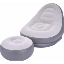 Надувное кресло с пуфом AIR SOFA надувное велюровое Comfort Model (824V) Надувное кресло с пуфом AIR SOFA надувное велюровое Comfort Model (824V)