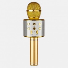 Караоке микрофон Беспроводной FanMusic WS-858 Original с динамиком Bluetooth USB Gold (394 V) Караоке микрофон Беспроводной FanMusic WS-858 Original с динамиком Bluetooth USB Gold (394 V)