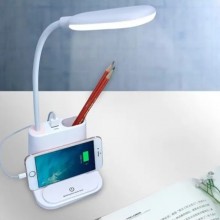 Настольная светодиодная лампа 3 в 1 беспроводная с функцией POWER BANK Белая ( V 2129 ) Настольная светодиодная лампа 3 в 1 беспроводная с функцией POWER BANK Белая ( V 2129 )