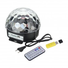 Диско-шар проектор LED Crystal Magic Ball Light MP3 Bluetooth колонка с пультом и флешкой (556 V) Диско-шар проектор LED Crystal Magic Ball Light MP3 Bluetooth колонка с пультом и флешкой (556 V)