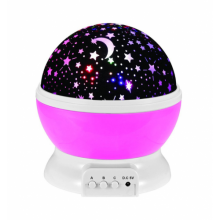 Ночник детский светильник проектор звездный небо Star Master Dream Rotating Pink (353V)