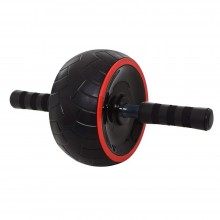 Колесо для мышц пресса Profi POWER ROLLER  Черное + коврик для коленей (681 V)