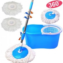 Швабра-лентяйка с турбо отжимом и ведром SmartUS Spin MOP 360° с круглой насадкой