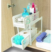 Органайзер для ванной комнаты Portable 2 Tier Basket Drawers полка для кухни (V 1089) Органайзер для ванной комнаты Portable 2 Tier Basket Drawers полка для кухни (V 1089)